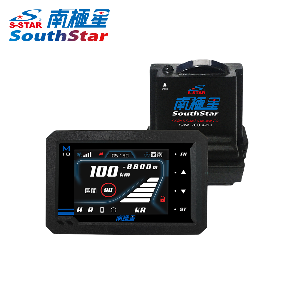 南極星 GPS-M18 重機專用防水 APP 分體測速器